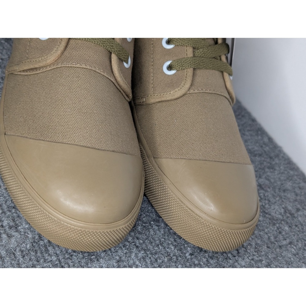 BANGS Shoes Olive Green High-Top Sneaker Shoes M5.5/W7 Sunflower/ Bee Embroidery - Picture 5 of 12